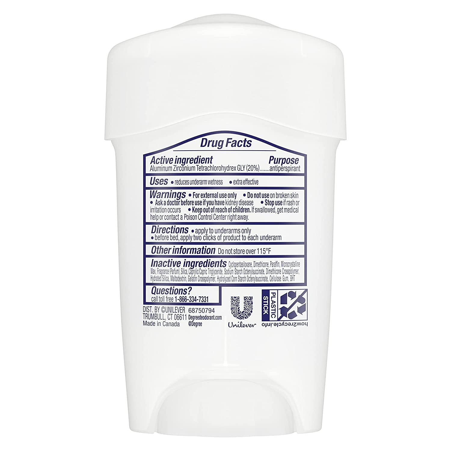 Clinical Protection Antiperspirant Deodorant 72-Hour Sweat & Odor Protection 5-In-1 Antiperspirant for Women 1.7 Oz